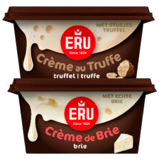 Eru balans, goudkuipje, borrelcrème brie of truffel